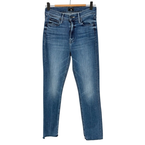 MOTHER The Mid Rise Dazzler Ankle Fray Denim Jeans in We The Animals | Sz 27 - Picture 2 of 14